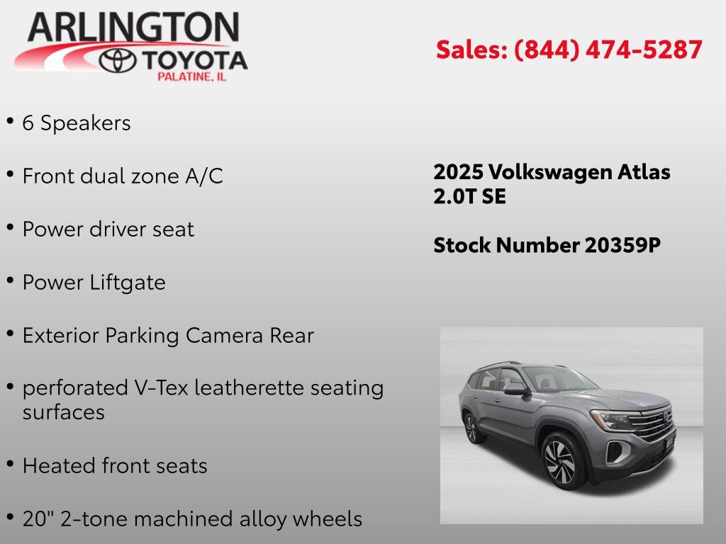 2025 Volkswagen Atlas 2.0T SE w/Technology