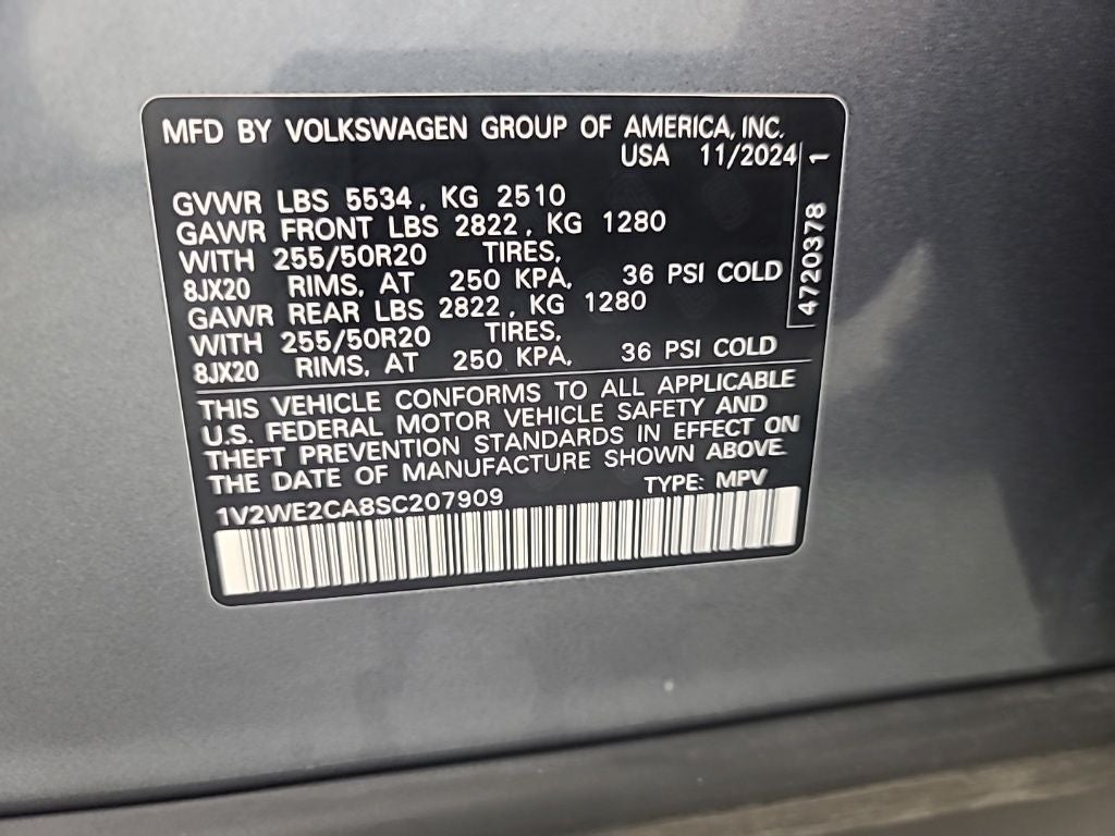 2025 Volkswagen Atlas Cross Sport 2.0T SE w/Technology