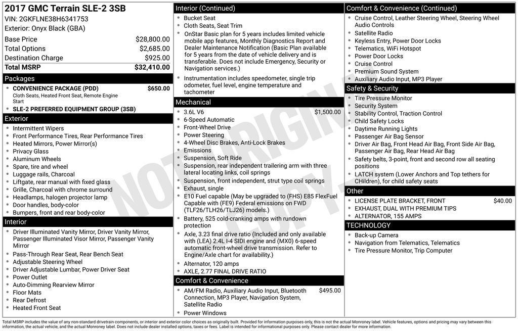 2017 GMC Terrain SLE-2