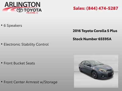 2016 Toyota Corolla S Plus