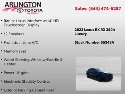2023 Lexus RX HYBRID 350h Luxury