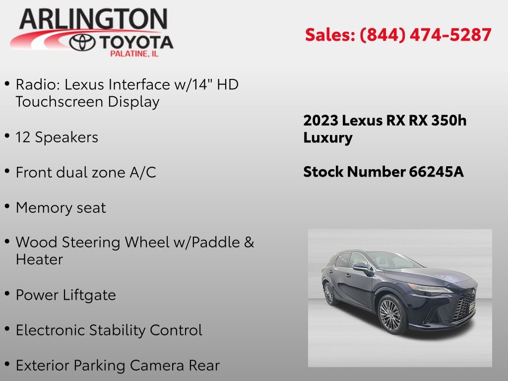 2023 Lexus RX HYBRID 350h Luxury