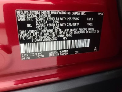 2025 Toyota RAV4 Hybrid XLE