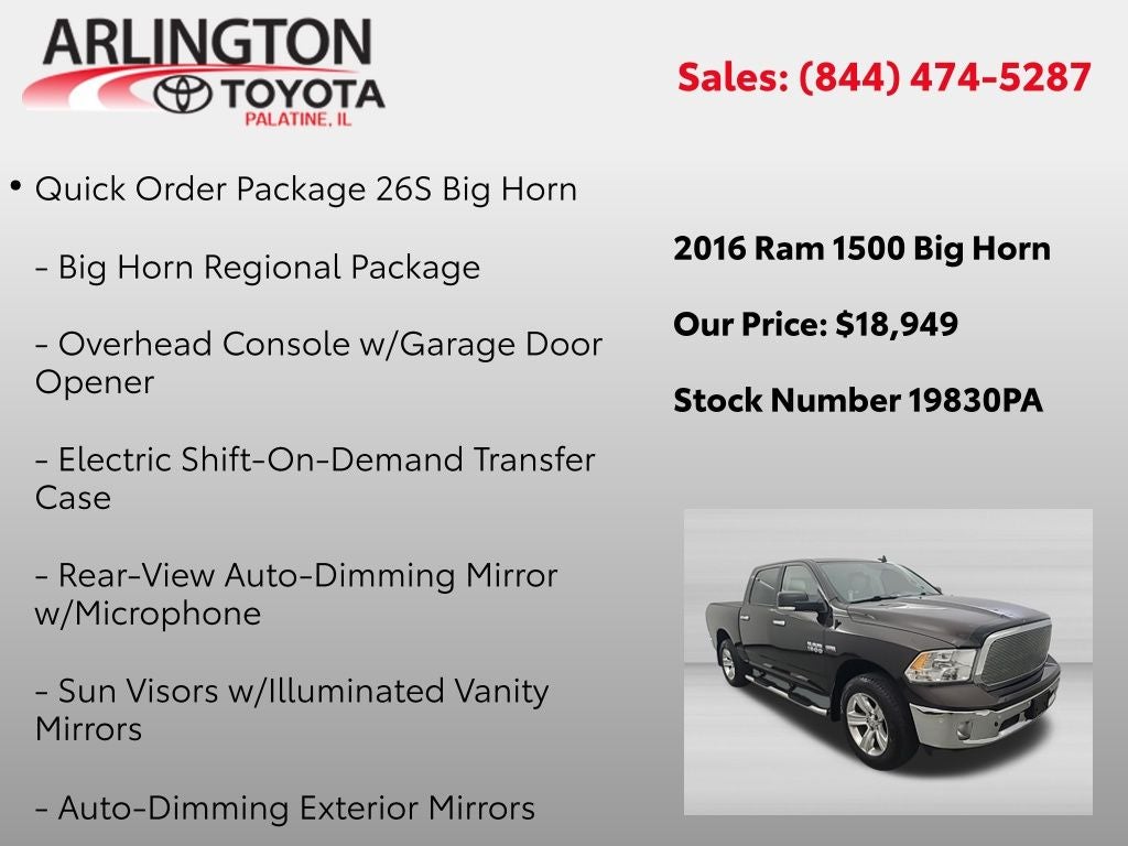 2016 RAM 1500 Big Horn