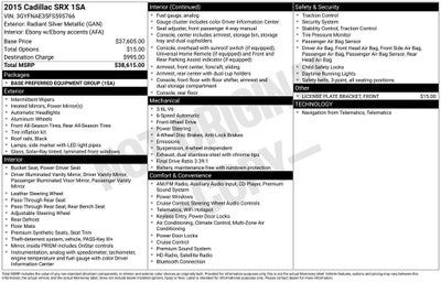 2015 Cadillac SRX Base