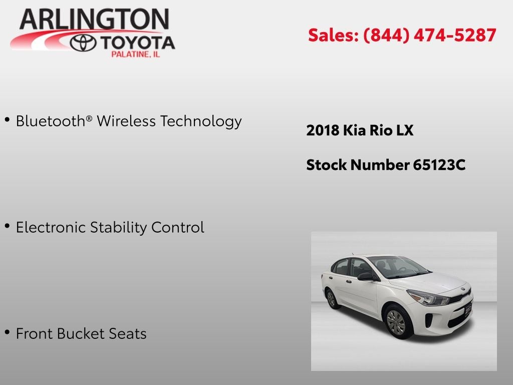 2018 Kia Rio LX