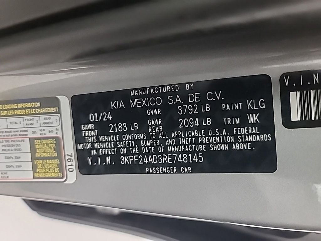 2024 Kia Forte LXS