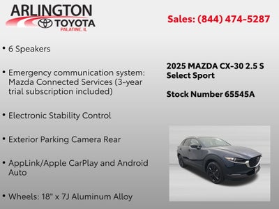 2025 Mazda Mazda CX-30 2.5 S Select Sport