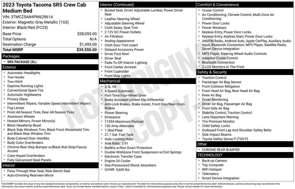 2023 Toyota Tacoma SR5 V6