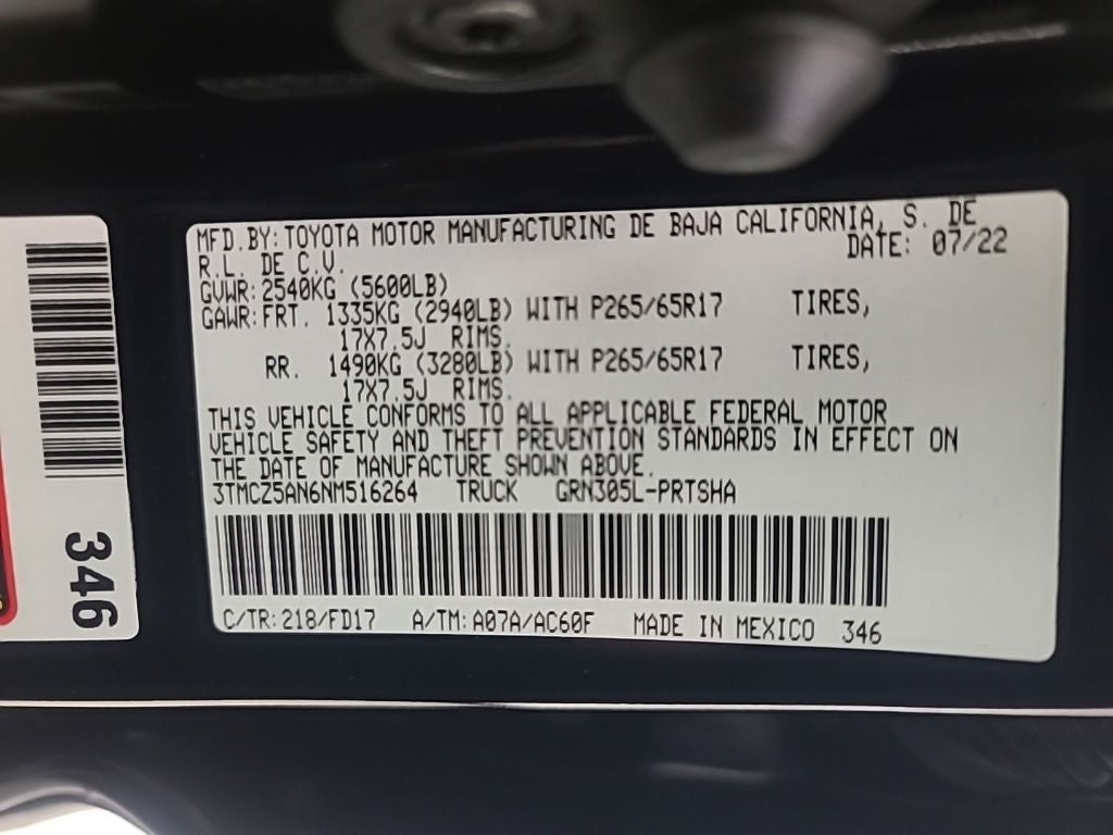 2022 Toyota Tacoma TRD Sport V6