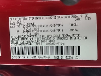 2016 Toyota Tacoma SR