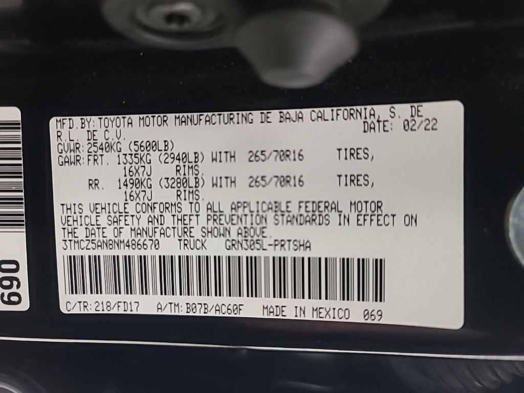 2022 Toyota Tacoma TRD Off-Road V6