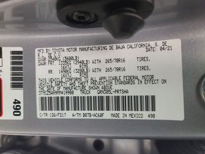 2021 Toyota Tacoma TRD Off-Road V6