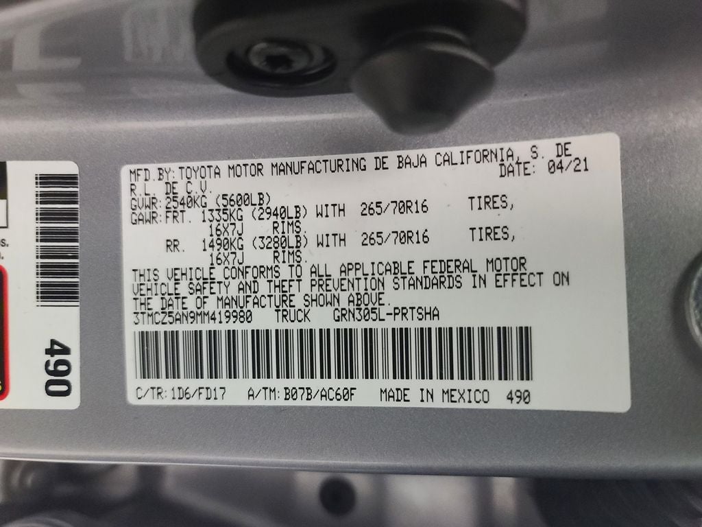 2021 Toyota Tacoma TRD Off-Road V6