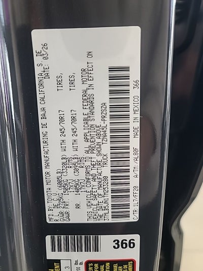 2026 Toyota Tacoma SR5