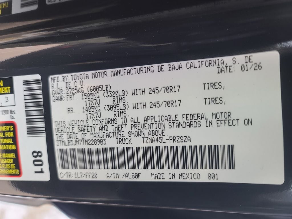 2026 Toyota Tacoma SR5