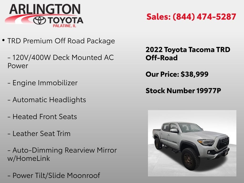 2022 Toyota Tacoma TRD Off-Road MT V6
