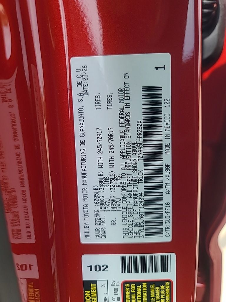 2026 Toyota Tacoma SR5