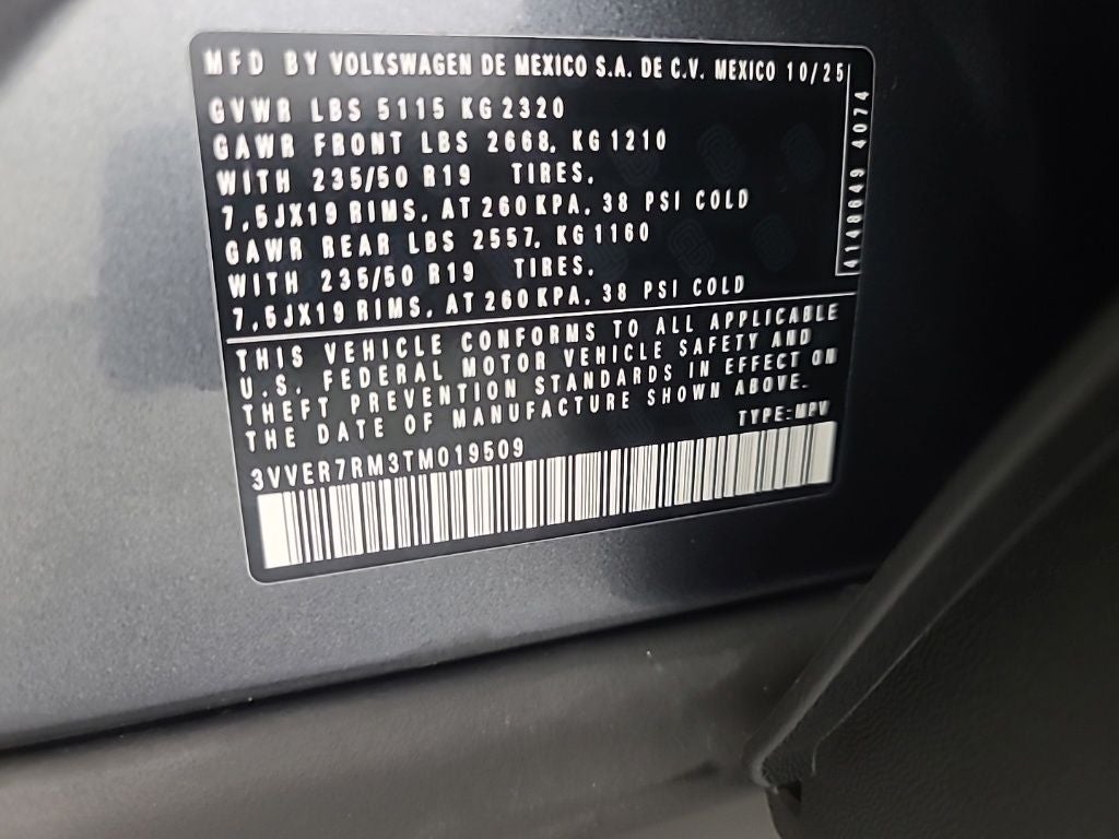 2026 Volkswagen Tiguan 2.0T SE
