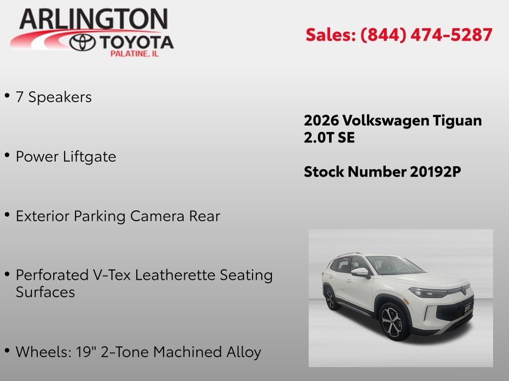 2026 Volkswagen Tiguan 2.0T SE