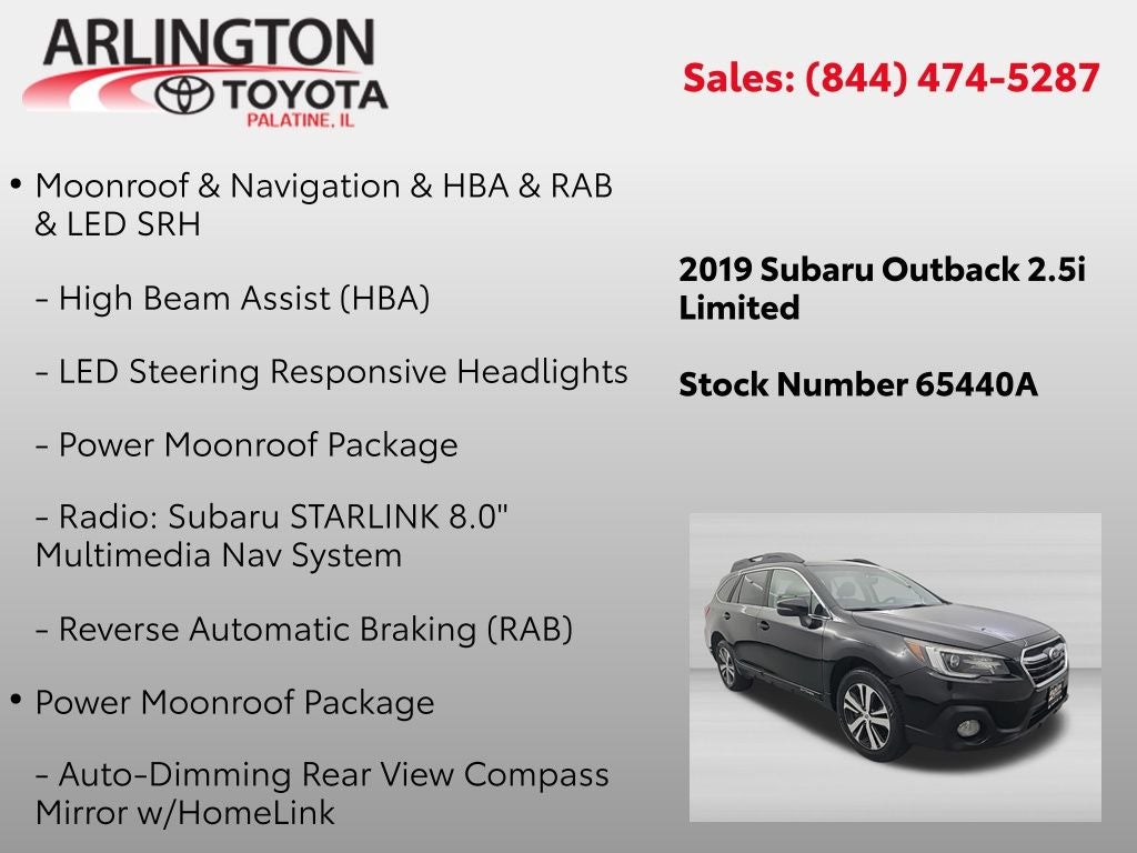 2019 Subaru Outback 2.5i Limited