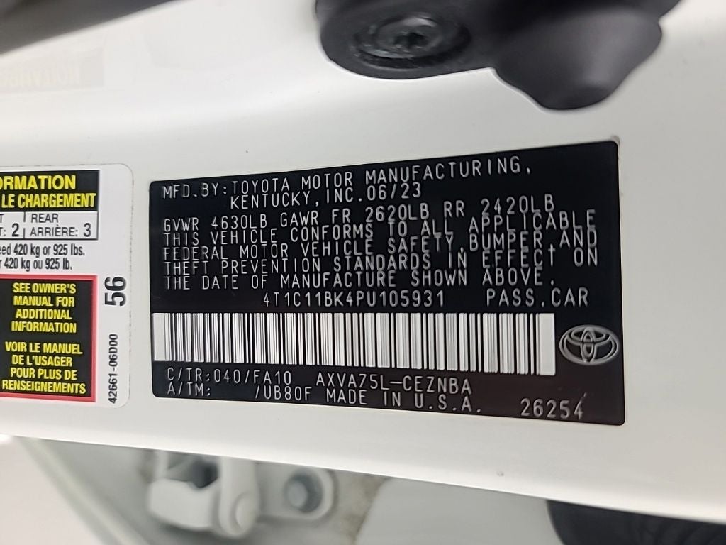 2023 Toyota CAMRY LE AWD
