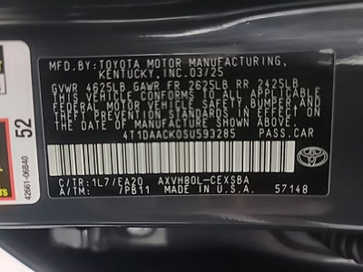 2025 Toyota Camry SE