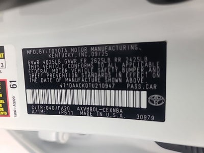 2026 Toyota Camry LE