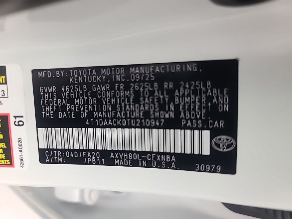 2026 Toyota Camry LE