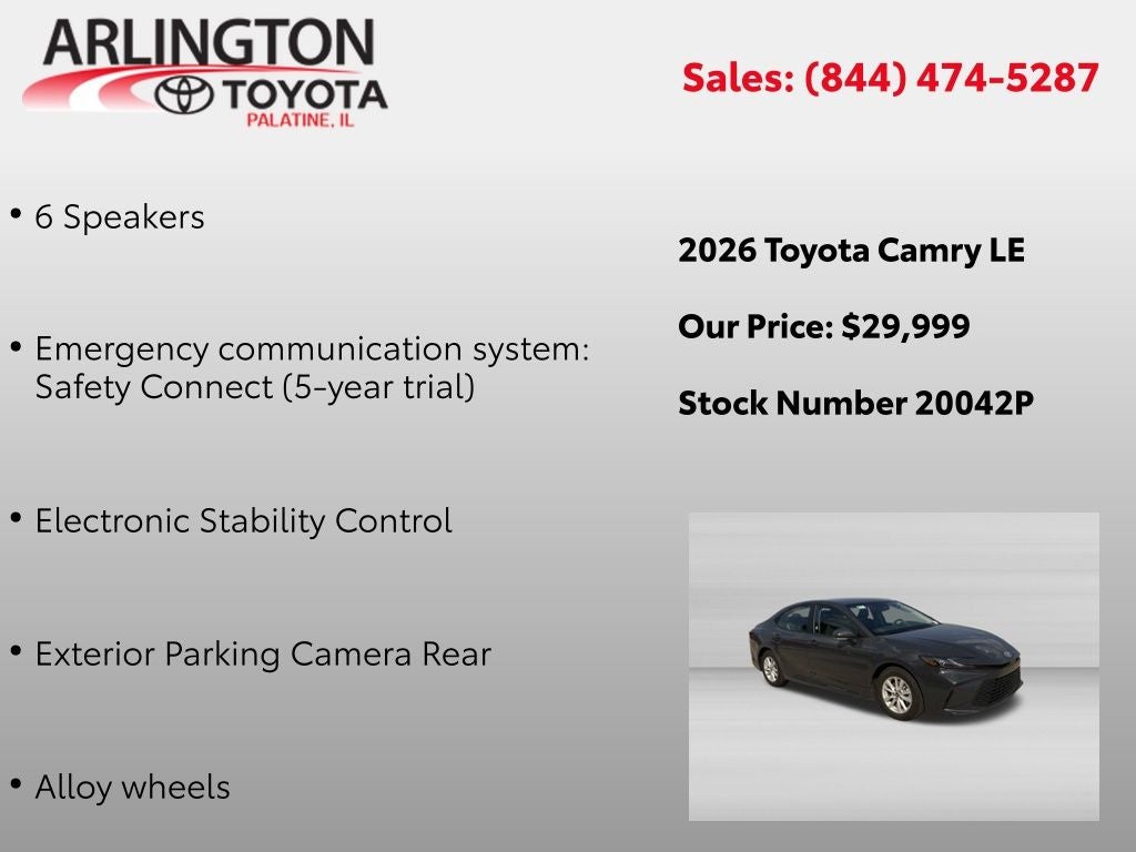 2026 Toyota CAMRY LE