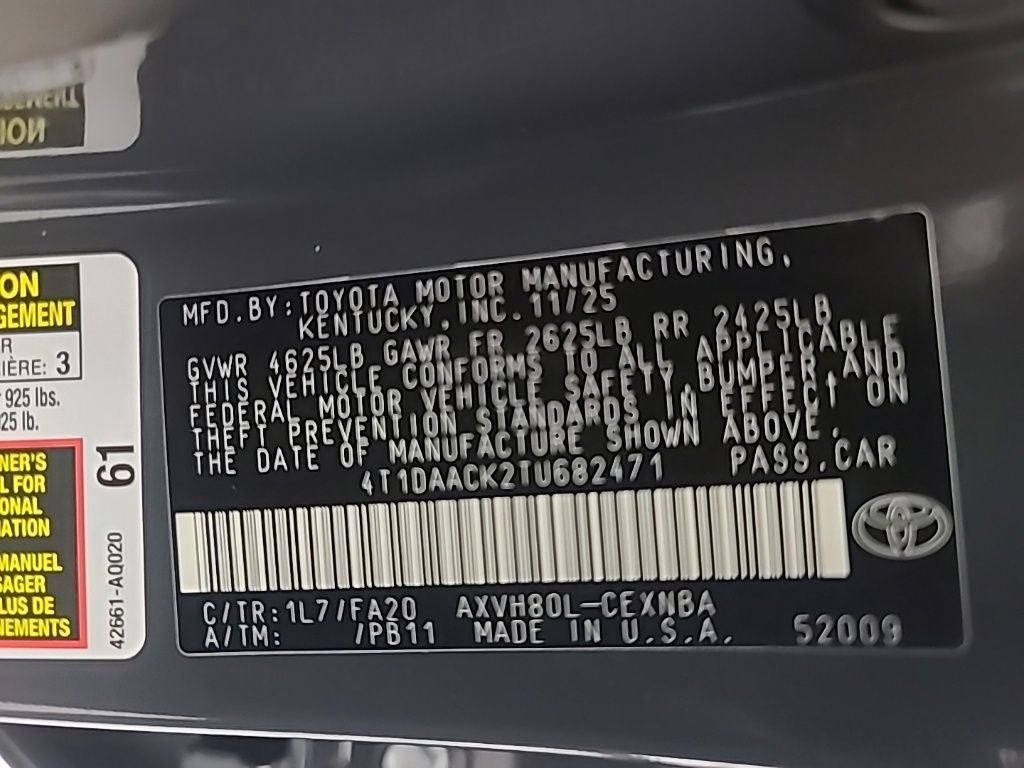 2026 Toyota Camry LE
