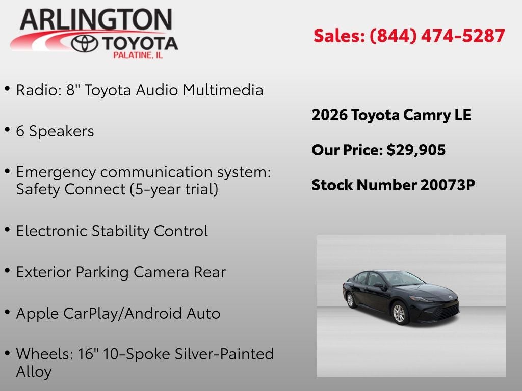 2026 Toyota Camry LE