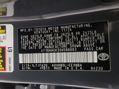 2025 Toyota Camry LE