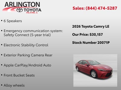 2026 Toyota Camry LE
