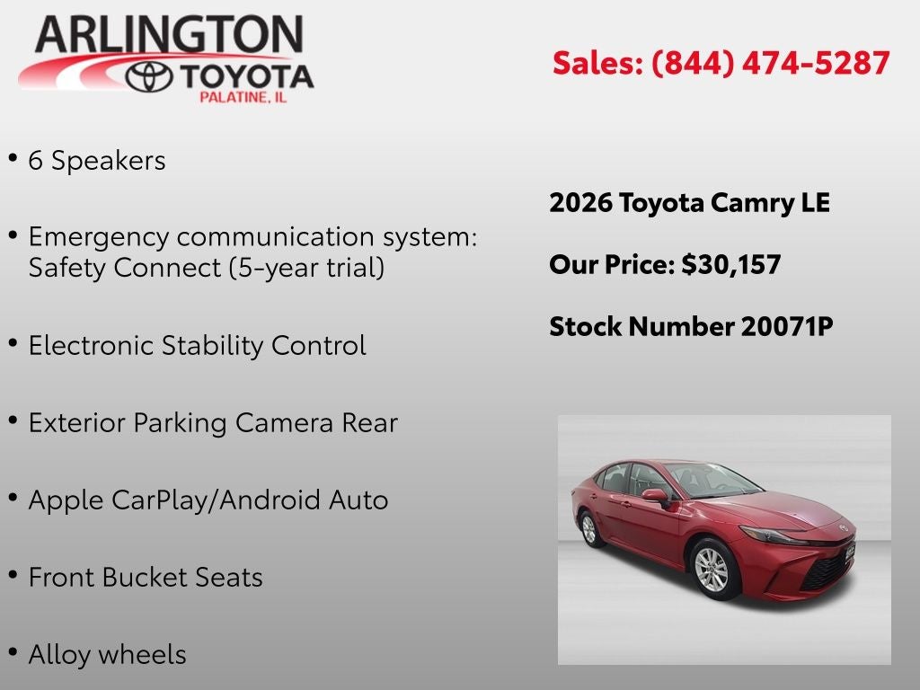 2026 Toyota Camry LE
