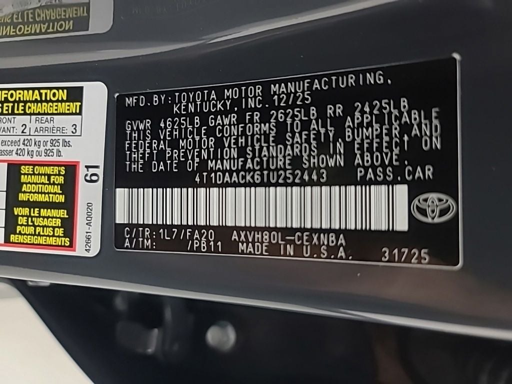 2026 Toyota Camry LE