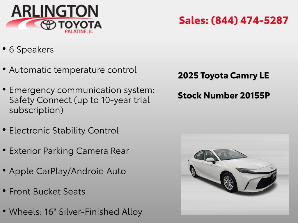 2025 Toyota Camry LE