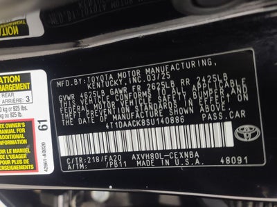 2025 Toyota Camry LE