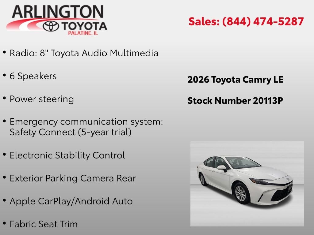 2026 Toyota Camry LE