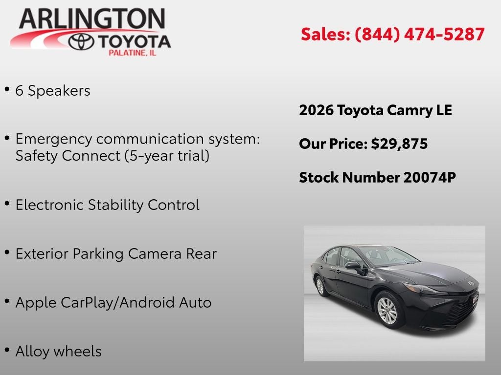 2026 Toyota Camry LE