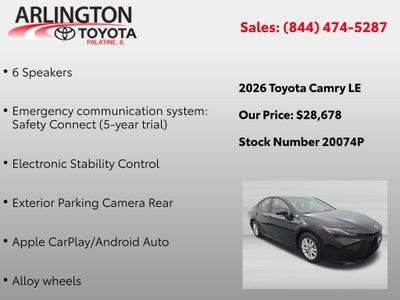 2026 Toyota Camry LE