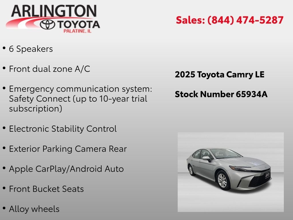 2025 Toyota Camry LE
