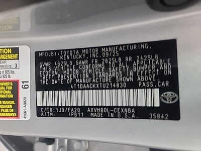 2026 Toyota Camry LE