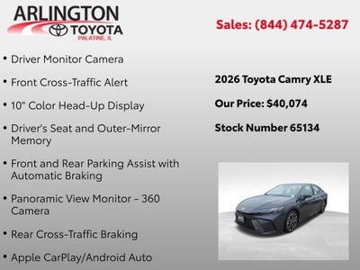 2026 Toyota Camry XLE