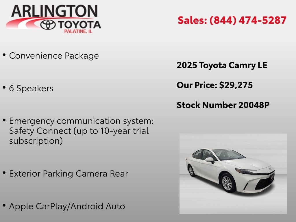 2025 Toyota CAMRY LE