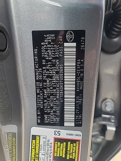 2026 Toyota Camry XSE