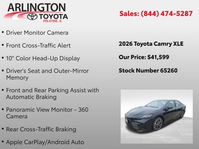 2026 Toyota Camry XLE