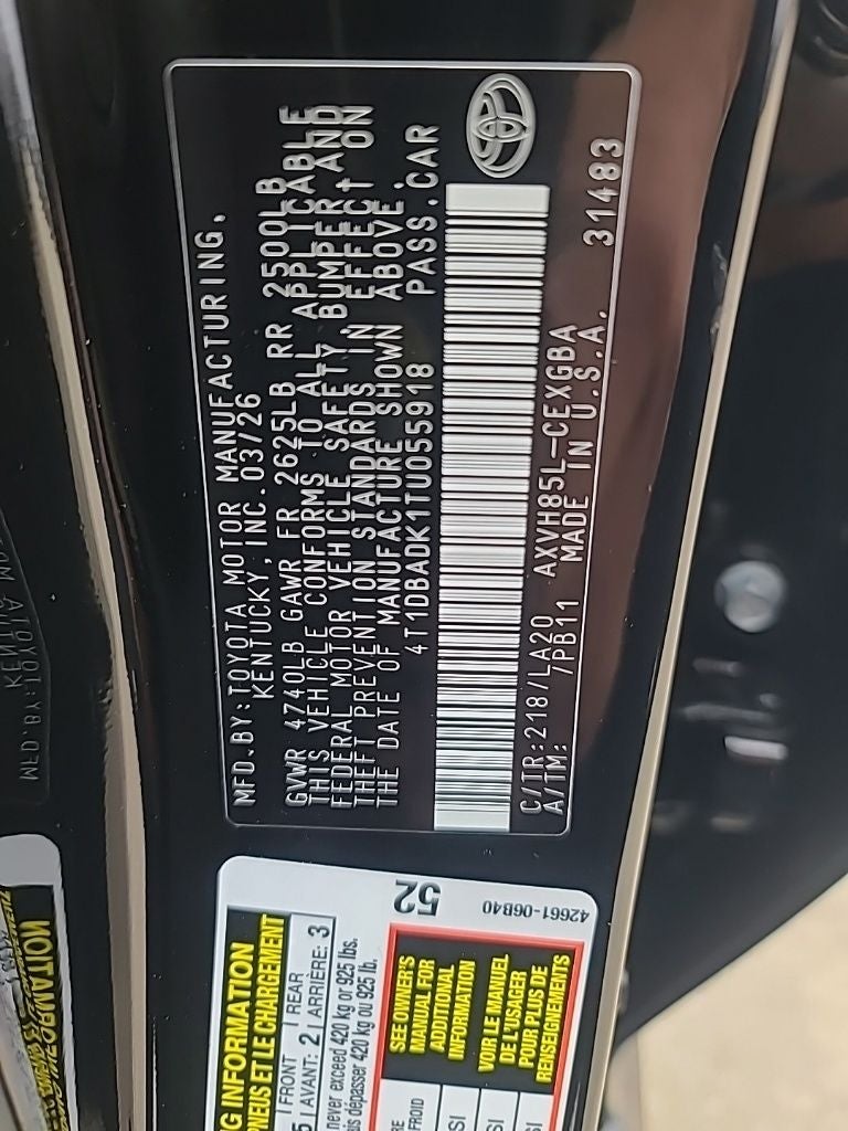 2026 Toyota Camry XLE