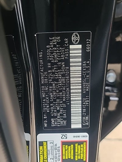 2026 Toyota Camry SE