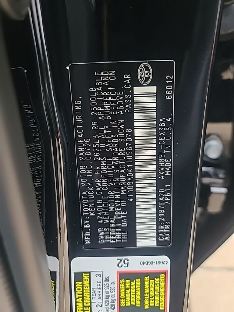 2026 Toyota Camry SE